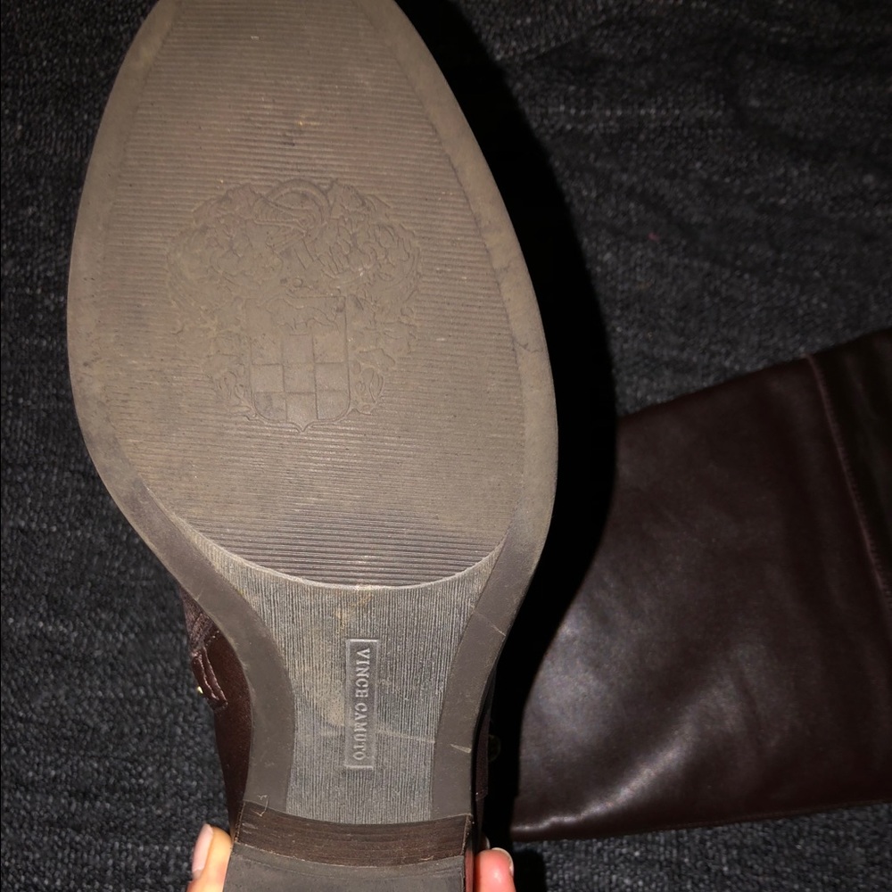 VINCE CAMUTO Brooklee Boot LEATHER BROWN 7.5 - Picture 8 of 8